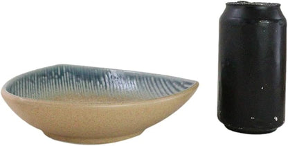 Ebros Gift Artistic Blue River Ao Nagashi Collection Dinnerware Serveware Kitchenware Set Asian Japanese Restaurant Supply (Pack of 5 Appetizer Salad Triangular Deep Serving Plates)
