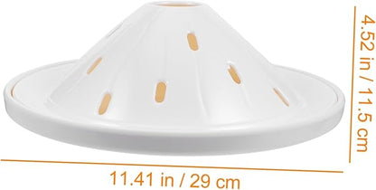 Cabilock Dry Ice Serving Plate Round Tray Smoke Effect Dishwasher Safe Food Presentation Dish for Restaurants and Catering for Parties and Events