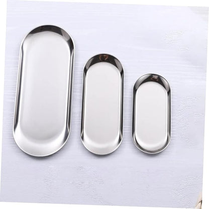Garneck 2pcs Storage Tray Decorative Serving Plate for Desserts and Fruits for Parties Weddings and Hotel Displays