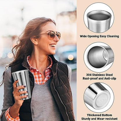 Stainless Steel Cups (classic straight / 16oz,4pcs)