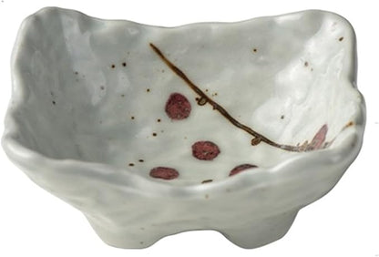 Dipping Bowls Creative Japanese Ceramic Plate Snack Dish Household Tableware Seasoning Plate Dipping Plate Soy Sauce Plate Vinegar Plate Appetizer Bowls(D)