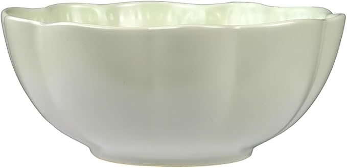 Sango 12 Pieces Scalloped Dinnerware Set, Sage Green Dishes for 4, Premium Serving Plates & Bowls Sets, Chip & Scratch Resistant, Ceramic Dishware, Kitchen Dish, Microwave & Dishwasher Safe, Bethany