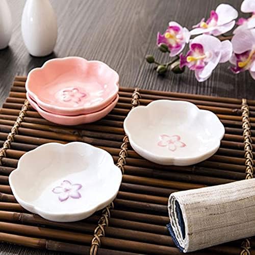 Appetizer Bowls Ceramic Sauce Dish Condiment Dishes Mini Side Seasoning Dish Sushi Dessert Appetizer Serving Plates Porcelain Small Saucer Set of 3 Salad Bowls