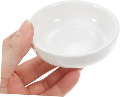 Unomor 6pcs Ceramic Dipping Plates Sauce Dishes for Appetizers Condiments -saving Design for Home Restaurant Use