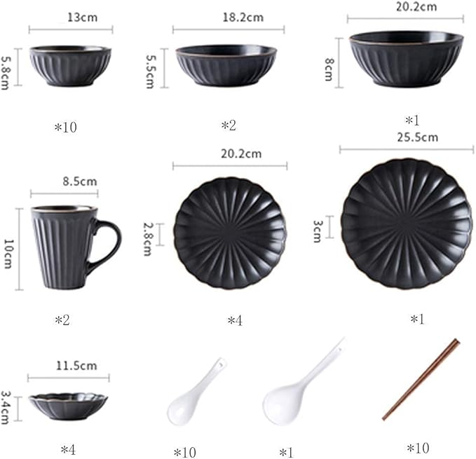 Classic Fine Dinnerware Set,White Porcelain Dinnerware Set, Petal Shape Ceramic Plates and Bowls Sets, Modern Creativity Vintage Round Dishes Set, Service for 10