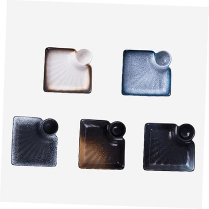 Ceramic Serving Dishes Dipping Bowl Appetizer Plates Sauce Dish Seasoning Saucer for Home Restaurant Use