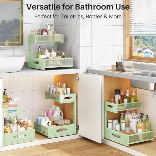 Under Sink Organizer (Green / 2-Pack)