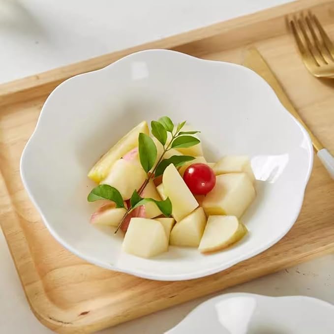 SONGCHAO Party Supplies Personalized Creative Dinner Plate, Nordic Style Tableware, Household Dish Plate, Soup Plate, Rice Plate, Deep Plate, Ceramic Dish Party Plates (Size : Medium)