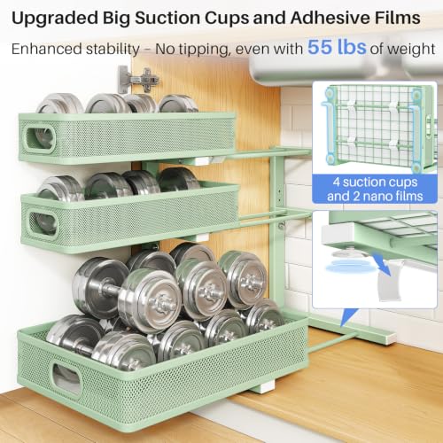 Under Sink Organizer (2-Pack / Green)