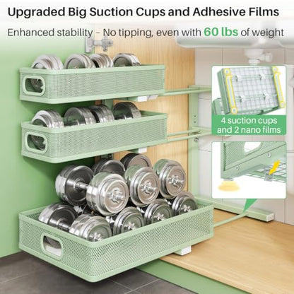 Under Sink Organizer (Green / 2 Pack)