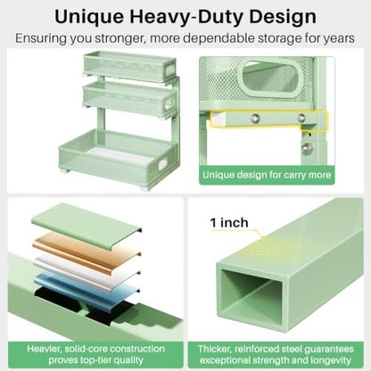 Under Sink Organizer (Green / 2 Pack)
