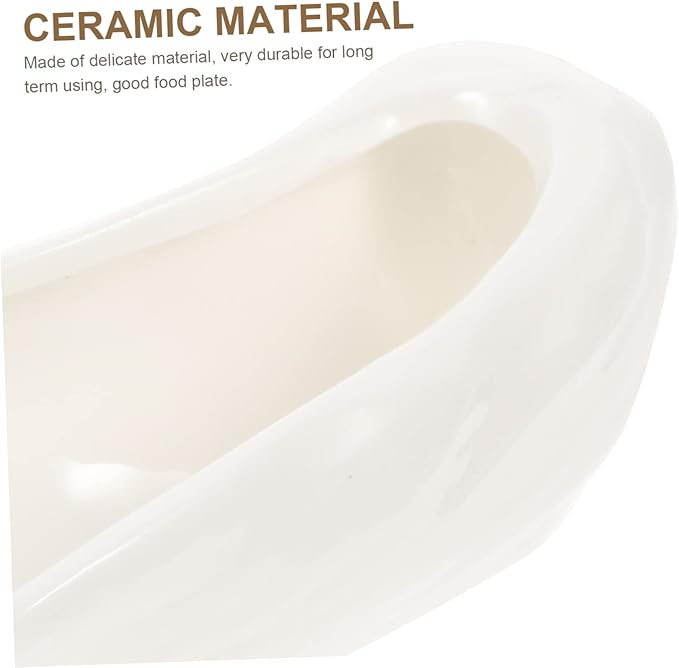 Ceramic Oyster Shell Serving Plate Unique Design for Home Restaurant and Party Use Elegant Food Platter for Appetizers Snacks and More Entertaining and Gift-giving