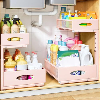 Under Sink Organizer (Pink / 1-Pack)