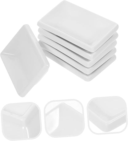ABOOFAN 6pcs Ceramic Sauce Dishes Snack Plate Condiment Plate Appetizer Serving Tray for Chips Dip
