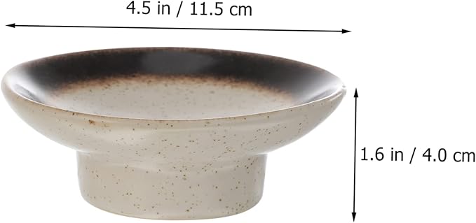 PRETYZOOM 3pcs Japanese Style Ceramic Sauce Dipping Dish Unique Seasoning Plates for Condiments Appetizers Snacks Versatile High-temperature Resistant Tableware for Home Dining