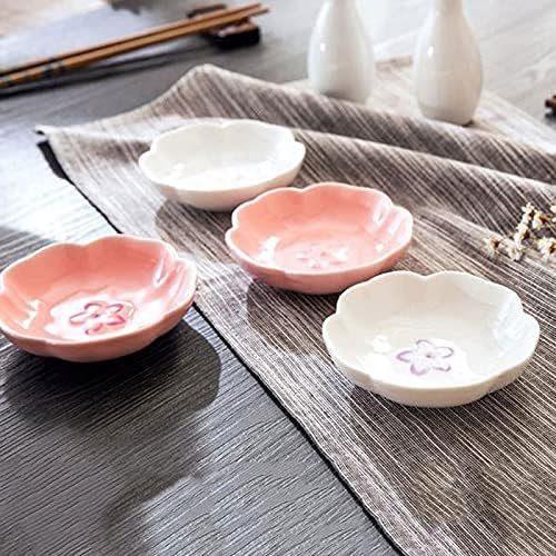 Appetizer Bowls Ceramic Sauce Dish Condiment Dishes Mini Side Seasoning Dish Sushi Dessert Appetizer Serving Plates Porcelain Small Saucer Set of 3 Salad Bowls