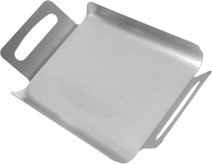 Silver Trays for Serving Snack Dishes Rectangular Buffet Dessert Trays Stainless Steel Handles