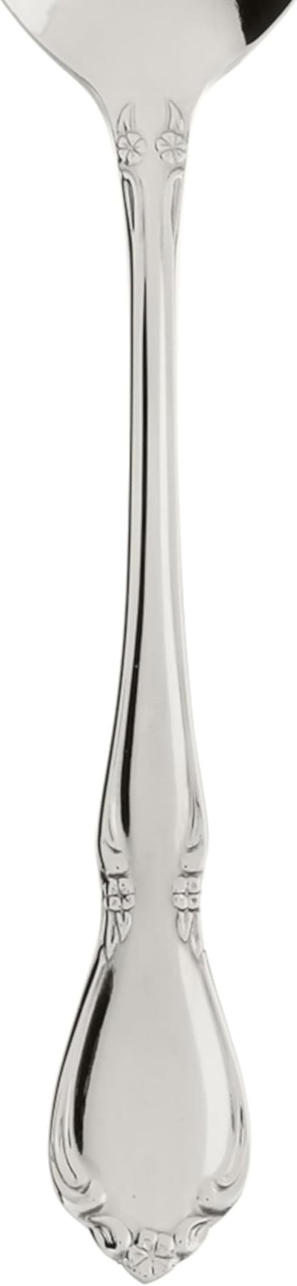 Oneida Silverware, Chateau Fine Flatware Dinner Spoons, Service For 4, Dishwasher Safe, 18/10 Stainless Steel, Rust Resistant, Home and Kitchen Utensils, Dinner Spoon (Silver, 4 Piece)