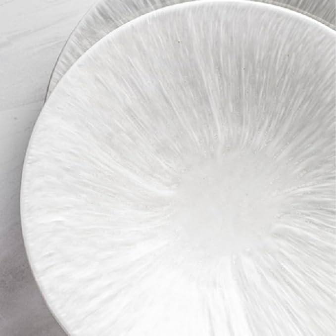 Pasta Bowls Appetizer Plates Creative White Deep Plate Hotel Restaurant Dinner Plate Household Table Setting Plate Simple Ceramic Tableware Dinner Plate Dining Serving Plates for Parties