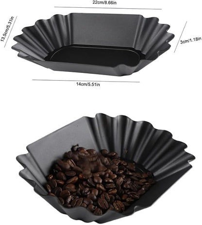 2 Pack Coffee Scale Weight Boats Coffee Bean Weighing Tray Roast Whole Beans Pans Weighing Dishes for Food Kitchen Scale Rechargeable Espresso Scales Espresso Machine Cold Brew Maker