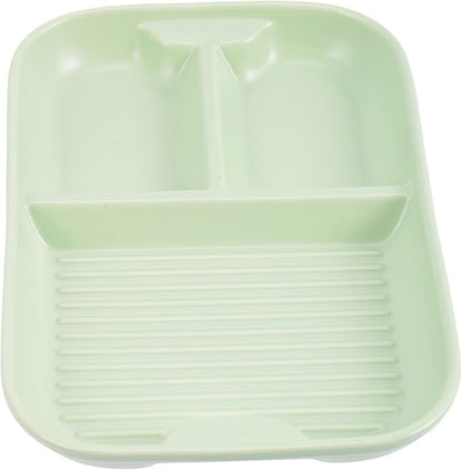 Healifty Ceramic Divided Plates Multi Functional Breakfast Tray for Adults for Serving Appetizers Desserts More Stylish Design for Home Parties