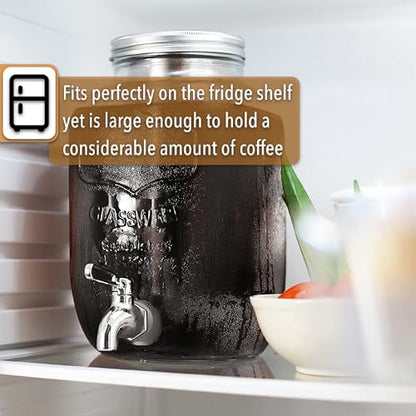 BTaT 1 Gallon Cold Brew Coffee Maker (Gold)