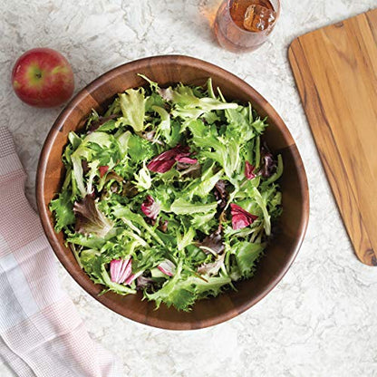 Acacia Large Wave Bowl with Servers (12 inches (D) x 7 inches (H))
