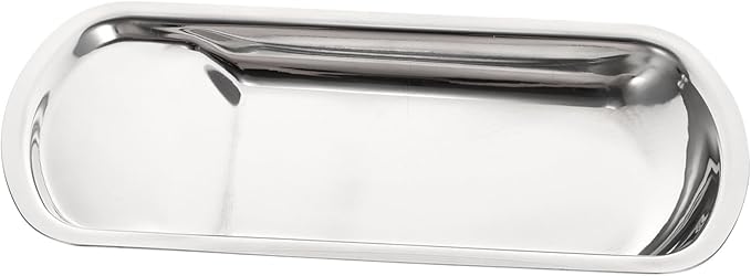 IMIKEYA 1pc Stainless Steel Serving Tray for Ladles and Utensils Multi-functional Tableware for Catering Buffets and Family Reunions Easy to Clean and Reusable Design