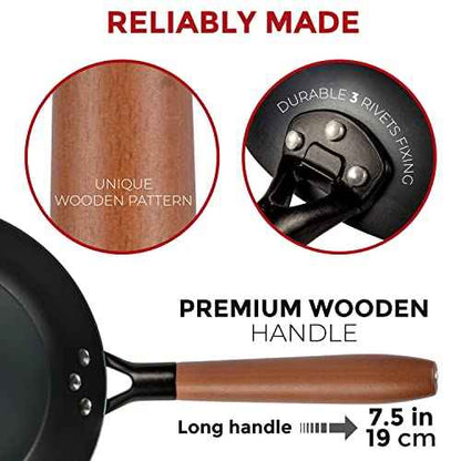 10 1/4" Pre-Seasoned Carbon Steel Frying Pan (10.25 inches)