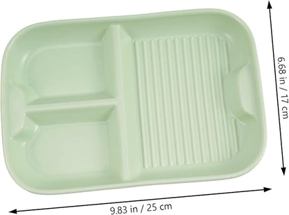 Divided Ceramic Dinner Plate Elegant Compartment Design for Food Storage for Family Gatherings and Parties Heat Resistant Tableware for School Lunch Trays
