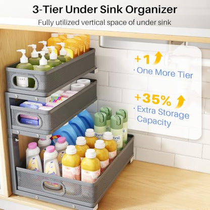 Under Sink Organizer (2-Pack / Gray)