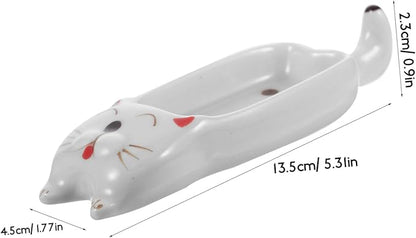 Happyyami Cute Cat Sauce Dish Multi Functional Dipping Container for Soy Sauce Condiments Snacks Plates for Kitchen Tabletop present for Parties Celebrations