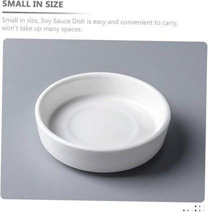 4pcs Ceramic Dipping Bowls Multi-function Sauce Dish Appetizer Plates for Spices Seasonings for Home Parties Celebrations