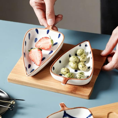 Dipping Sauce Bowls Appetizer Bowls Creative Raindrop Pattern Snack Plate Modern Fruit Plate Snack Fruit Dried Fruit Dessert Dessert Cookie Plate Appetizer Plate Ceramic Dip Bowls Dipping Sauce Bowls