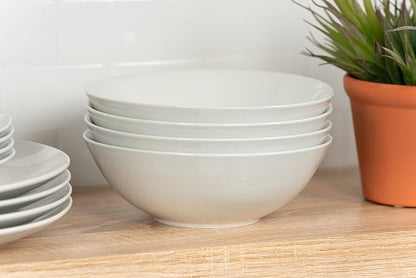 10 Strawberry Street Simply Coupe 16 Piece Dinnerware Set, White - SM-1600-CP-SW