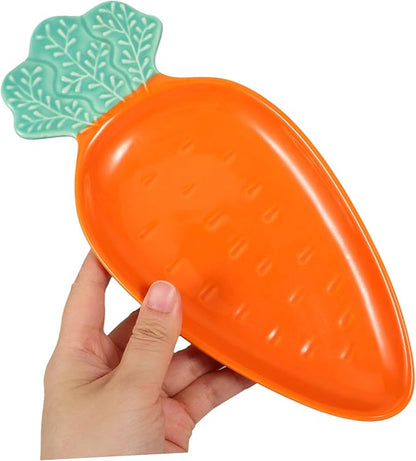 Carrot Shape Sauce Bowl Ceramic Dipping Bowl Plate for Appetizers Sushi Snacks