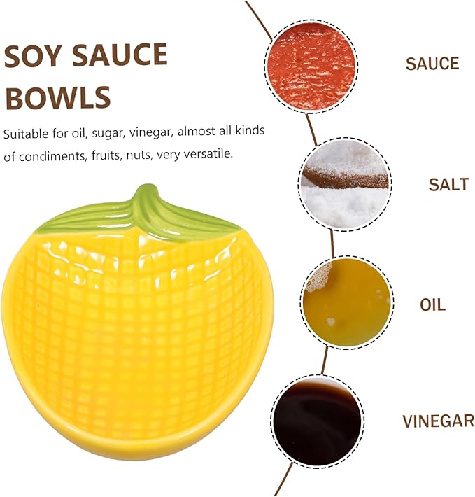 Ceramic Dipping Sauce Plate with Design Versatile Appetizer Dish for Sauces Condiments and Snacks Parties and Daily Use