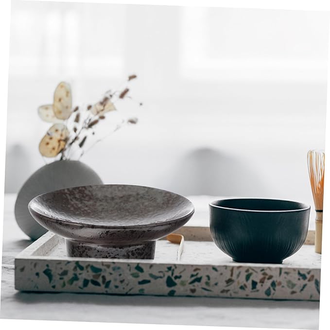 Ciieeo 3pcs Japanese Style Ceramic Sauce Dish Seasoning Plates for Snacks Condiments Appetizers Creative Design Lightweight Easy to Clean
