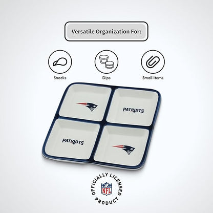 The Memory Company | Licensed NFL 4-Section Ceramic Plate