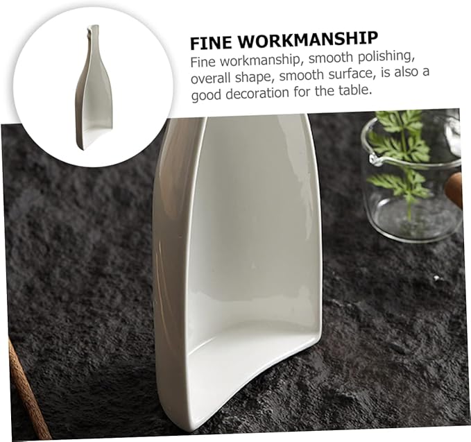 IMIKEYA Bottle-shaped Plate Ceramic Food Holder Wine Bottle Cheese Board Delicate Tray for Cold Food