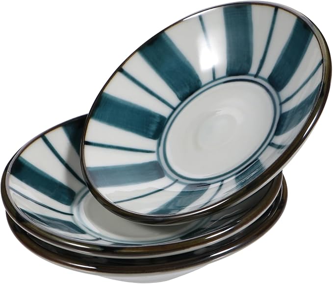 LIFKOME Tiered Tray Set 3pcs Ceramic Plates Dividers Perfect for Seasoning Snacks
