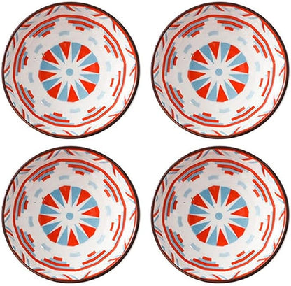 Dipping Sauce Dish Dipping Bowl Appetizer Plates 4-inch Ceramic Sauce Dish Set Olive Oil Dipping Bowl Set of 4, Serving Soy Sauce for Ketchup Vinegar Sushi Barbecue Sauce or Seasoning Bowl Dipping Sau