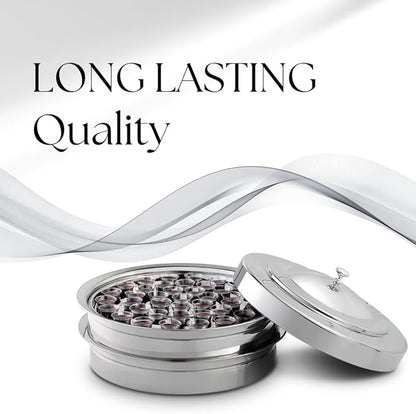 (Cup Tray) Silver Premium Communion Trays for Churches | Stainless Steel Communion Set, Supplies | 40 Cup Tray | Church Communion Ware Sets