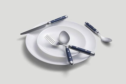 Cambridge Silversmiths, Blue, Jubilee Flatware, Service for 4, 16 Piece Set, Dorm Room Essentials, First Apartment