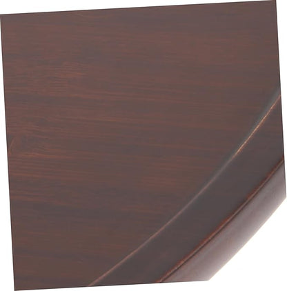 Bamboo Serving Tray Creative Wooden Pizza and Cake Display Tray Walnut Color Multi-use for Home Coffee Table and Events
