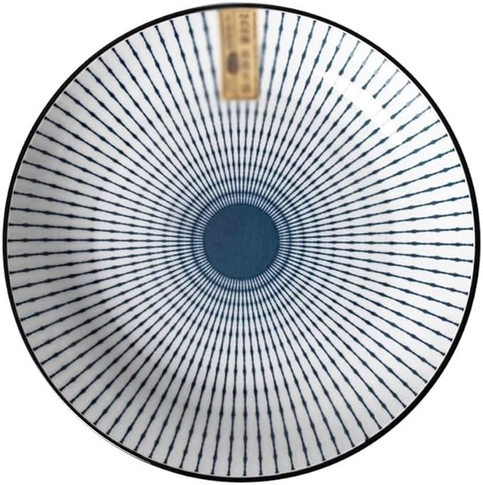 SONGCHAO Party Supplies Chinese Ceramic Plate 4pcs Household Dish Plate Creative Underglaze Color Dish Plate Dinner Plate Combination Set Party Plates (Color : 8inch)