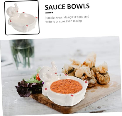 Ceramic Sauce Bowl Multi-function Seasoning Plate Condiment Tray for Pickle Serving and Decorative Tableware Appetizer Dish for Home and Restaurant Use