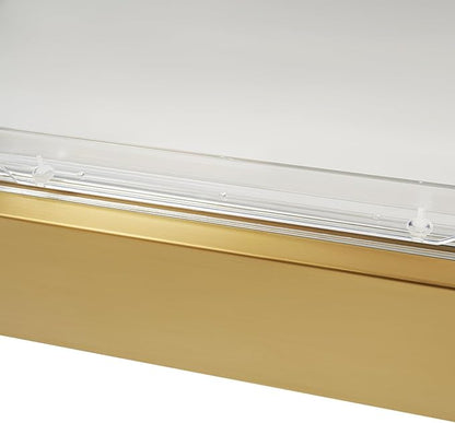 Ice Food Serving Display Tray, 1.59Gal Buffet Cold Serving Display Tray - Single Compartment, Cooling Food Display Plate with Clear Lid & Ice Box for Party Buffet
