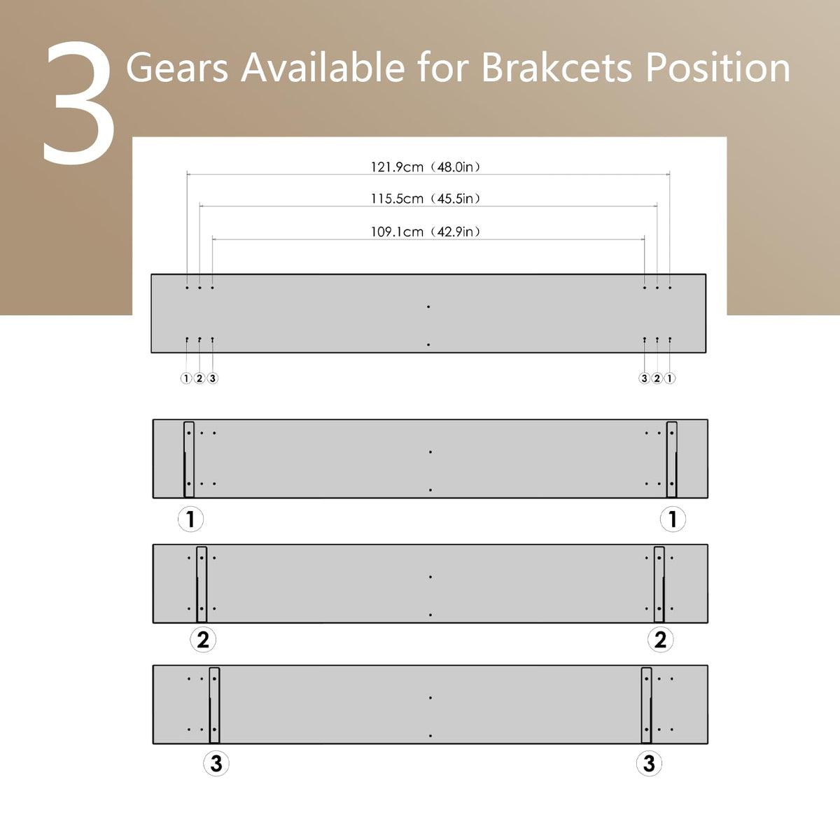 Long Wall Shelves (2 Count)