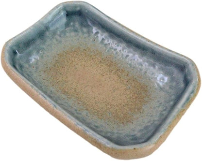 Ebros Gift Artistic Blue River Ao Nagashi Collection Dinnerware Serveware Kitchenware Set Asian Japanese Restaurant Supply (Pack Of 6 Rectangle Condiment Sauce Dishes 2oz)